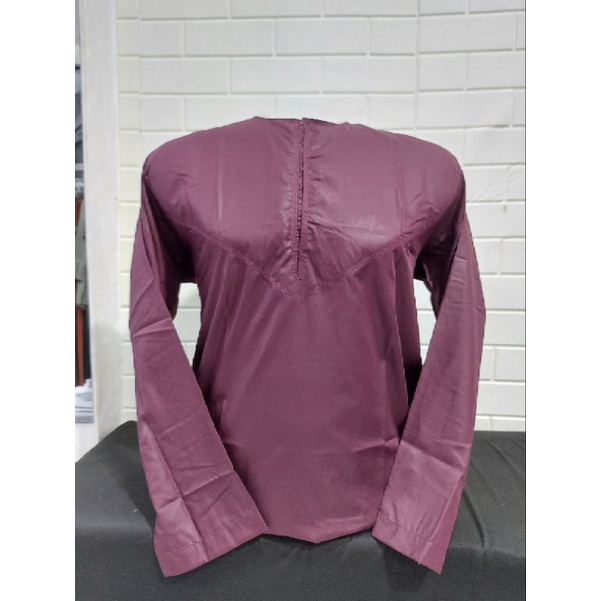 Baju Muslim Koko Pria Oblong Lengan Panjang Oblong Warna Polosan