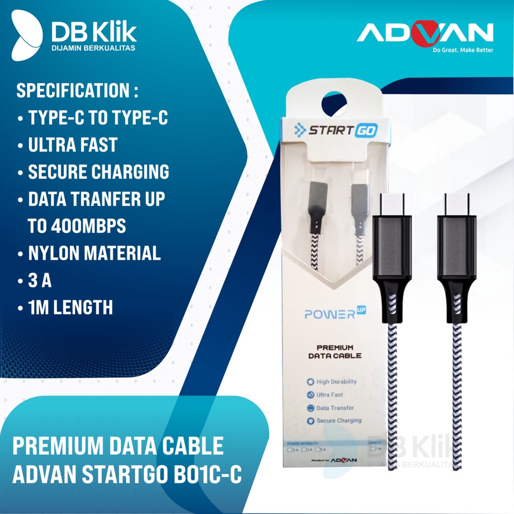 Kabel Data PREMIUM ADVAN STARTGO B01C-C Type C to Type C