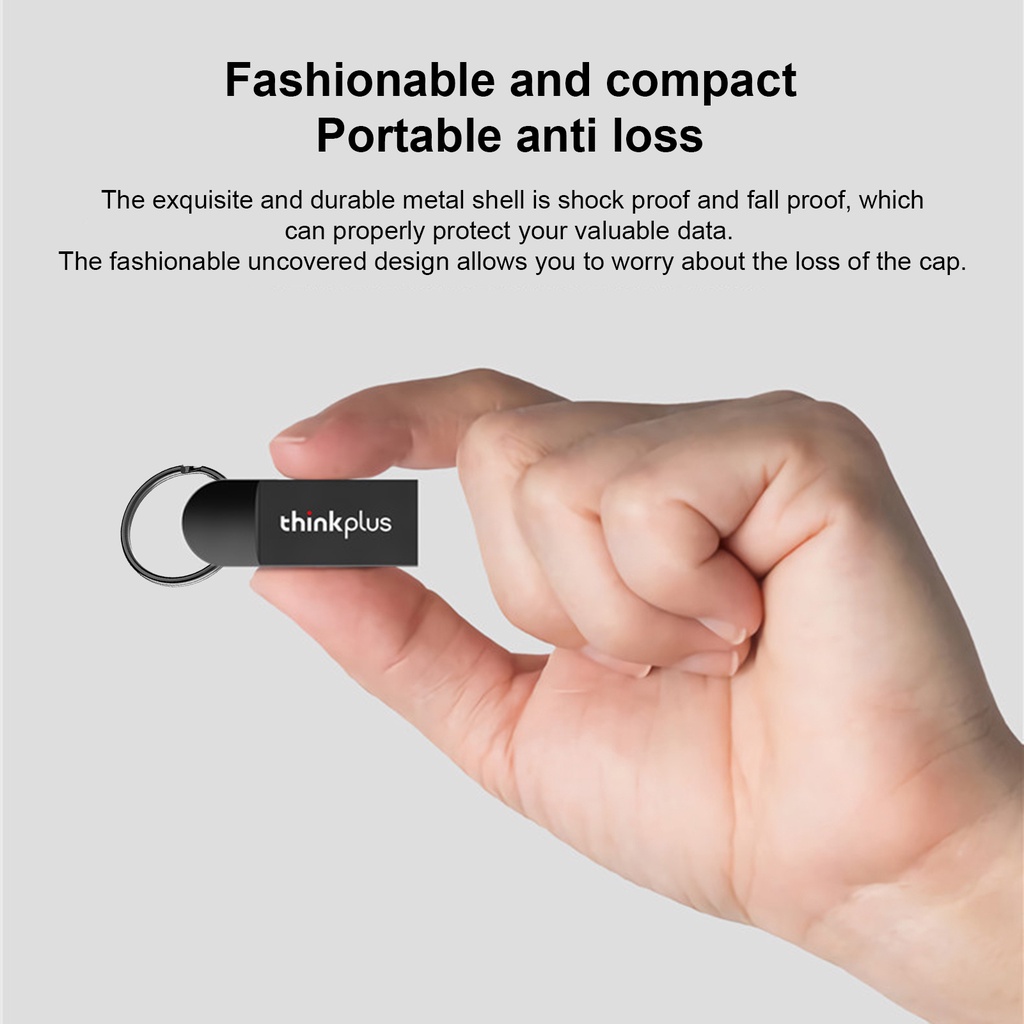 (Huluboy) Flashdisk USB 2.0 High Speed Bahan Zinc Alloy Kapasitas 8 / 16 / 32GB / 64GB Untuk Lenovo