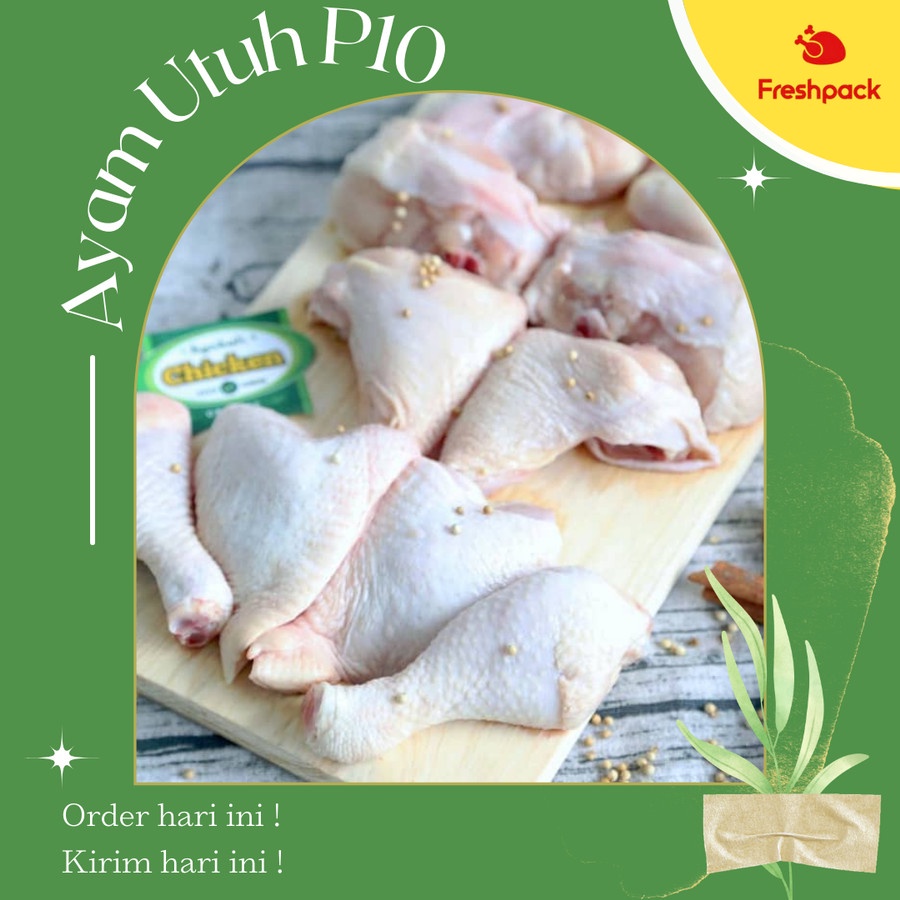 

AYAM ORGANIK - Ayam Utuh 1- 1,1 Kg Parting 10