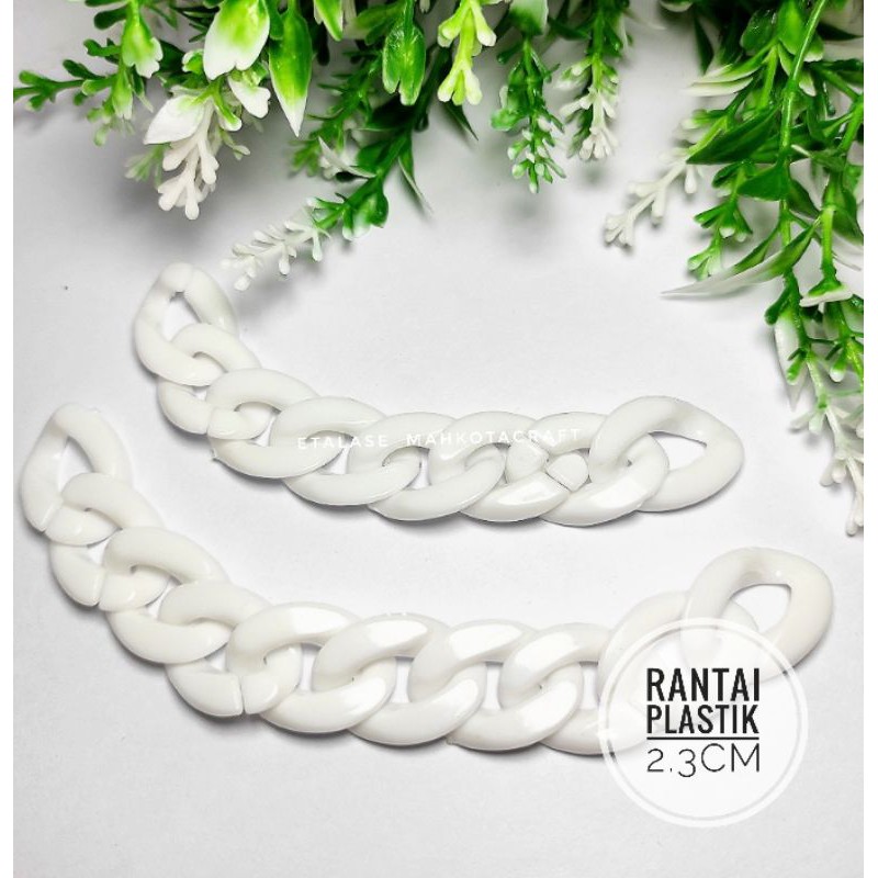 15gr rantai plastik / mote rantai / manik rantai