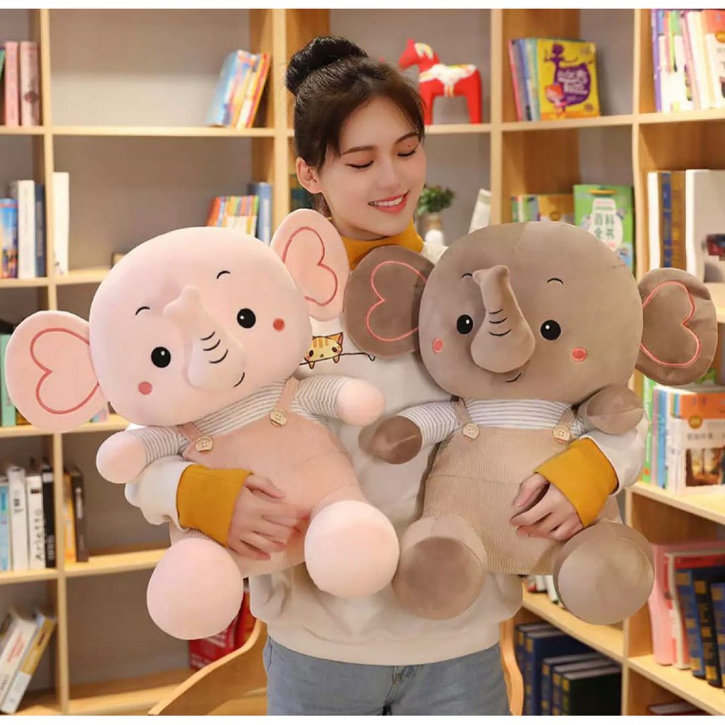 TERBARU !! Boneka Gajah Pake Baju Lucu Imut Ukuran 50 cm / Mainan Mewah Lucu Gemesin