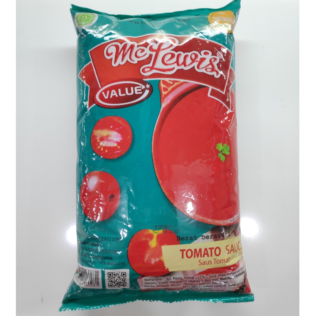 

Mc Lewis Tomato Sauce 1kg dan 500gr Saus Tomat