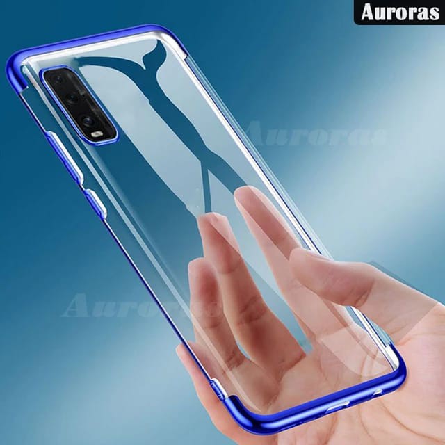 OPPO FIND X2 / FIND X2 PRO SOFT CASE PLATING LUXURY LIST CHROME