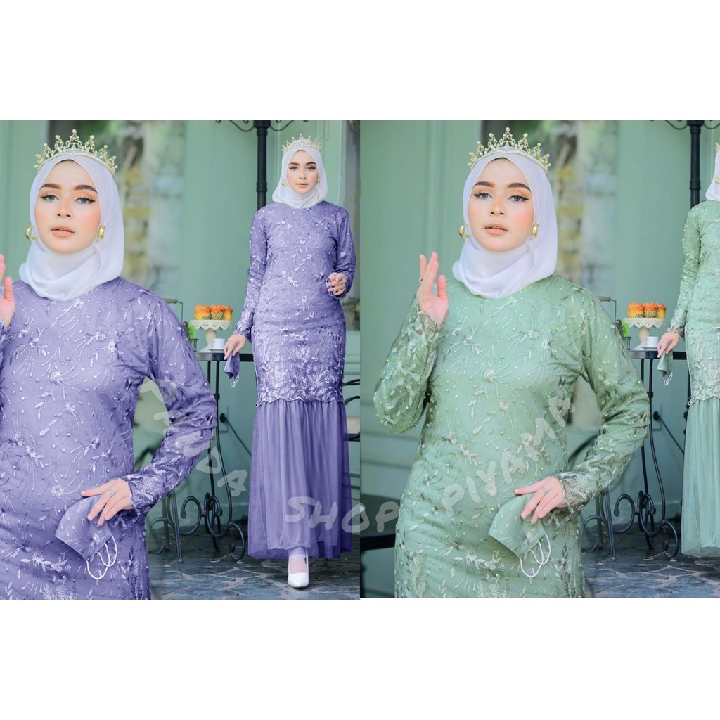 New Gamis ARISHA / Dress kondangan / Gamis Brukat / Baju Kondangan Wanita Size M L XL XXL / Baju Pesta Wanita / Gamis Remaja Seragam