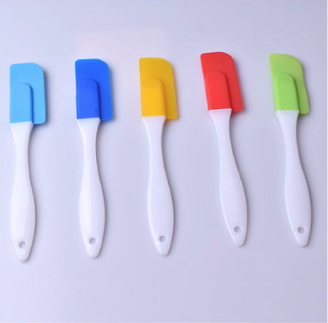 BISA COD 'K030 SPATULA Medium PENGADUK SILIKON SILICONE WARNA RANDOM