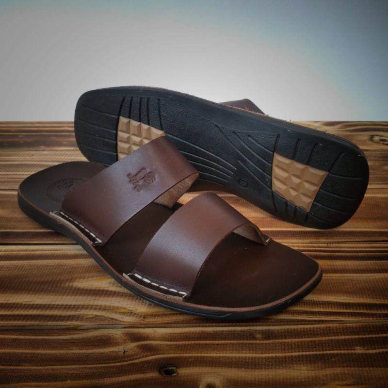 Sandal kulit pria model band 2 original