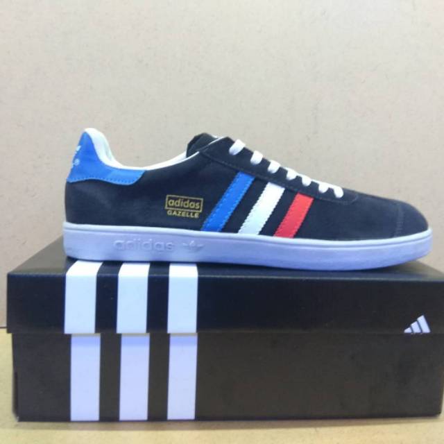 Sepatu Adidas Gazelle Black White Hitam Putih Import Vietnam Navy Kuning Sneakers Casual Kado Hadiah