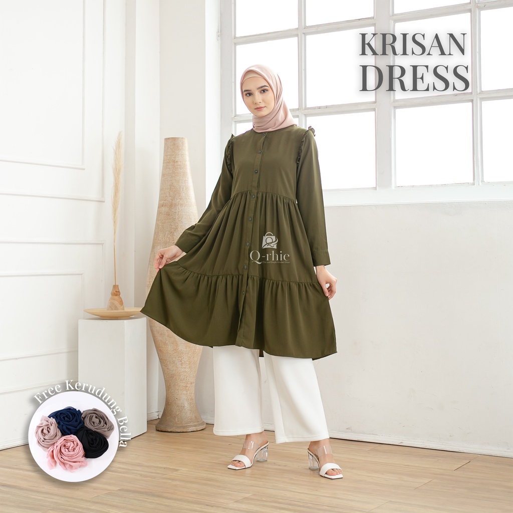 Qrhie Baju Atasan Wanita  Krisan