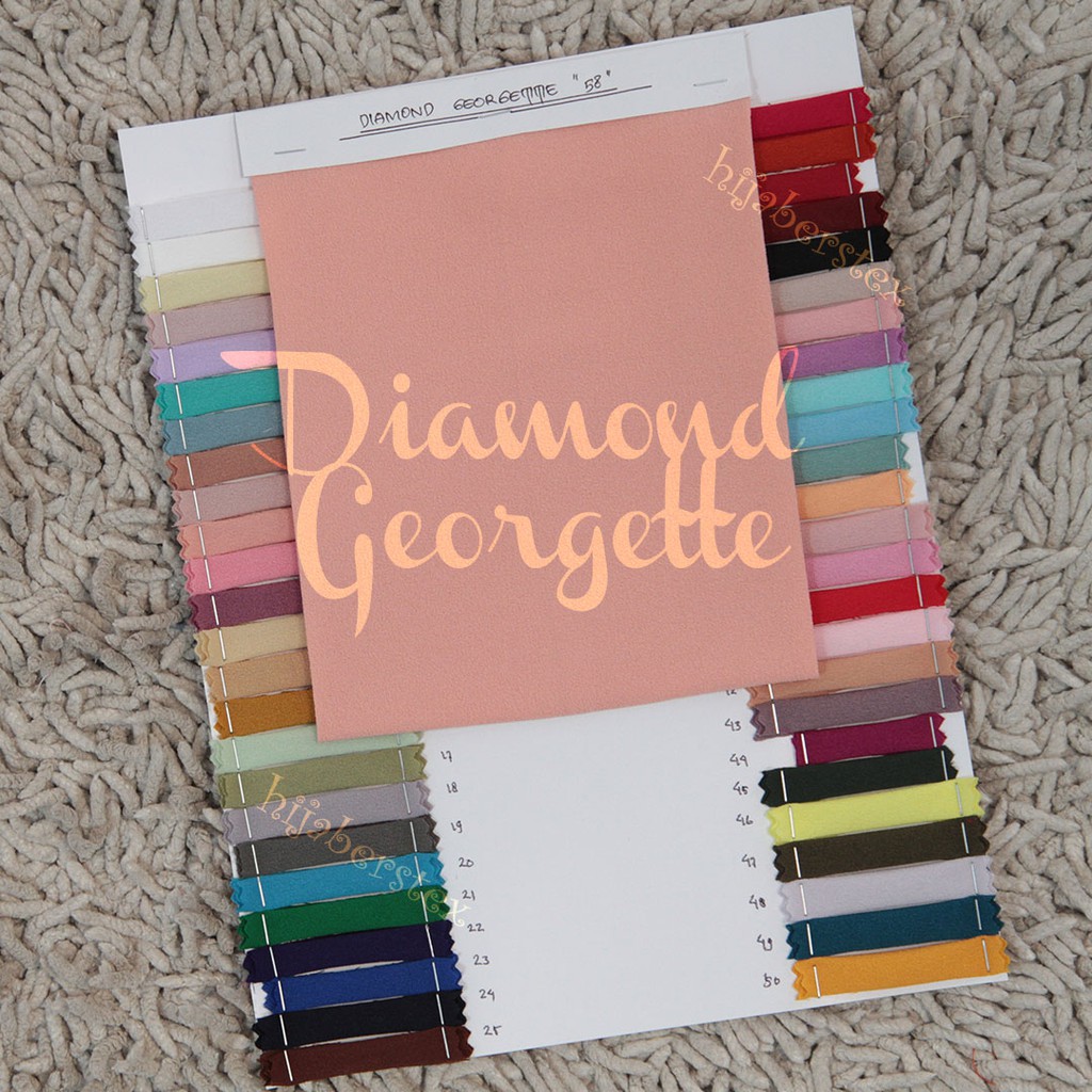 1 Roll Bahan Kain Diamond Georgette Shopee Indonesia