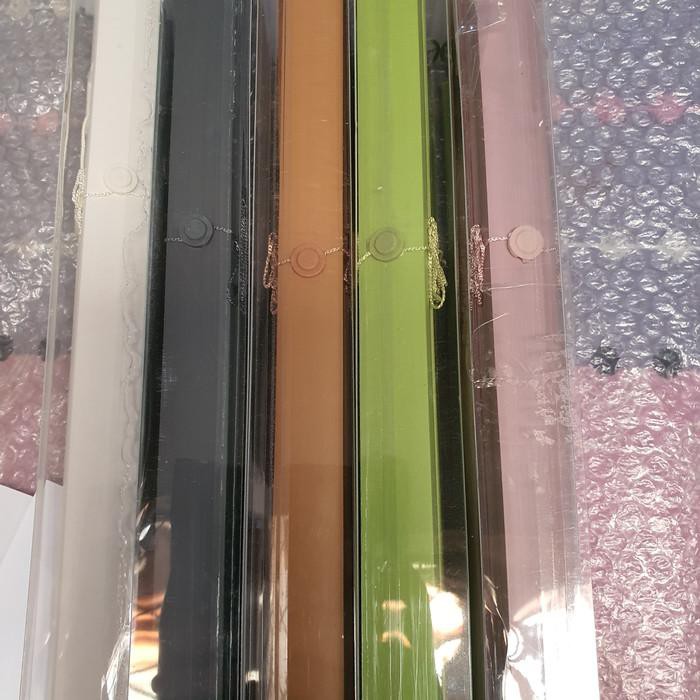 Tirai Jendela Tirai Gulung Horizontal Window Blind Tirai Kaca Ready - Hijau