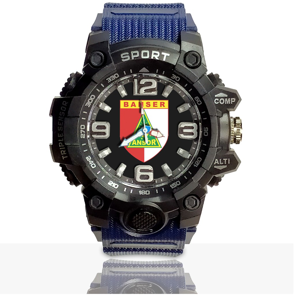 Jam Tangan Custom BANSER - ANSOR motif 1 Ruber- Water Resistant