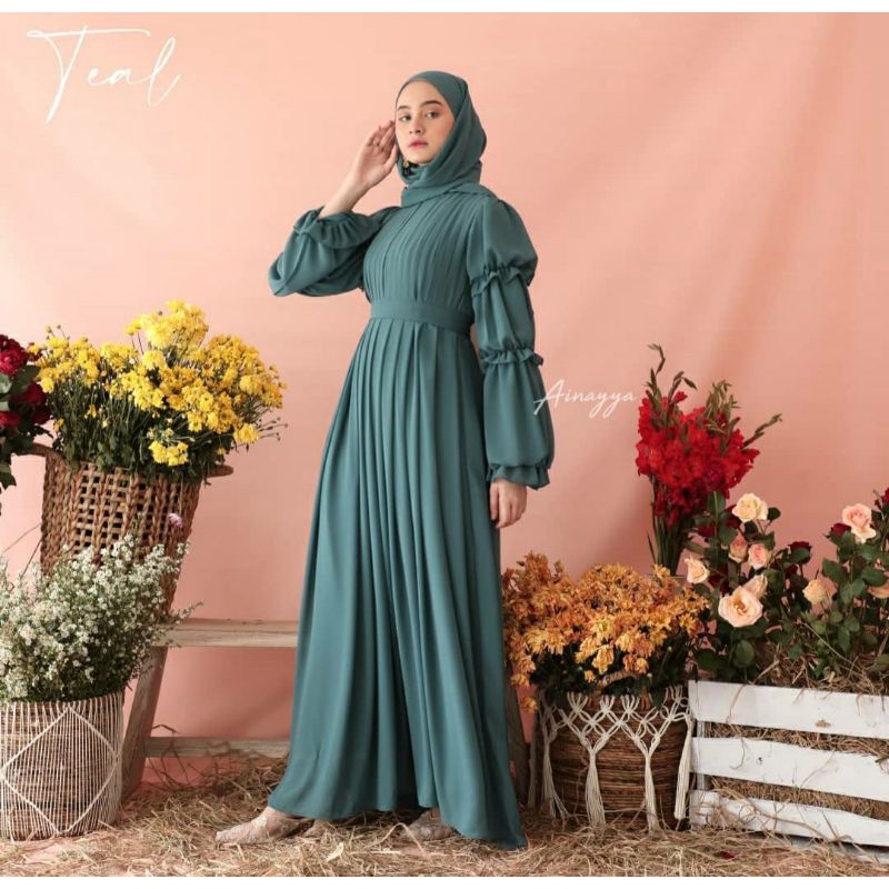 Clara Dress set, jilbab segi 4 by ainayya