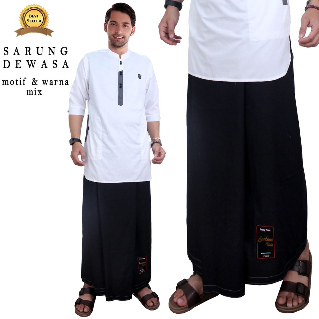 SARUNG PRIA DEWASA CENDANA POLOS WARNA KUALITAS BEST SELLER HARGA GROSIR COD