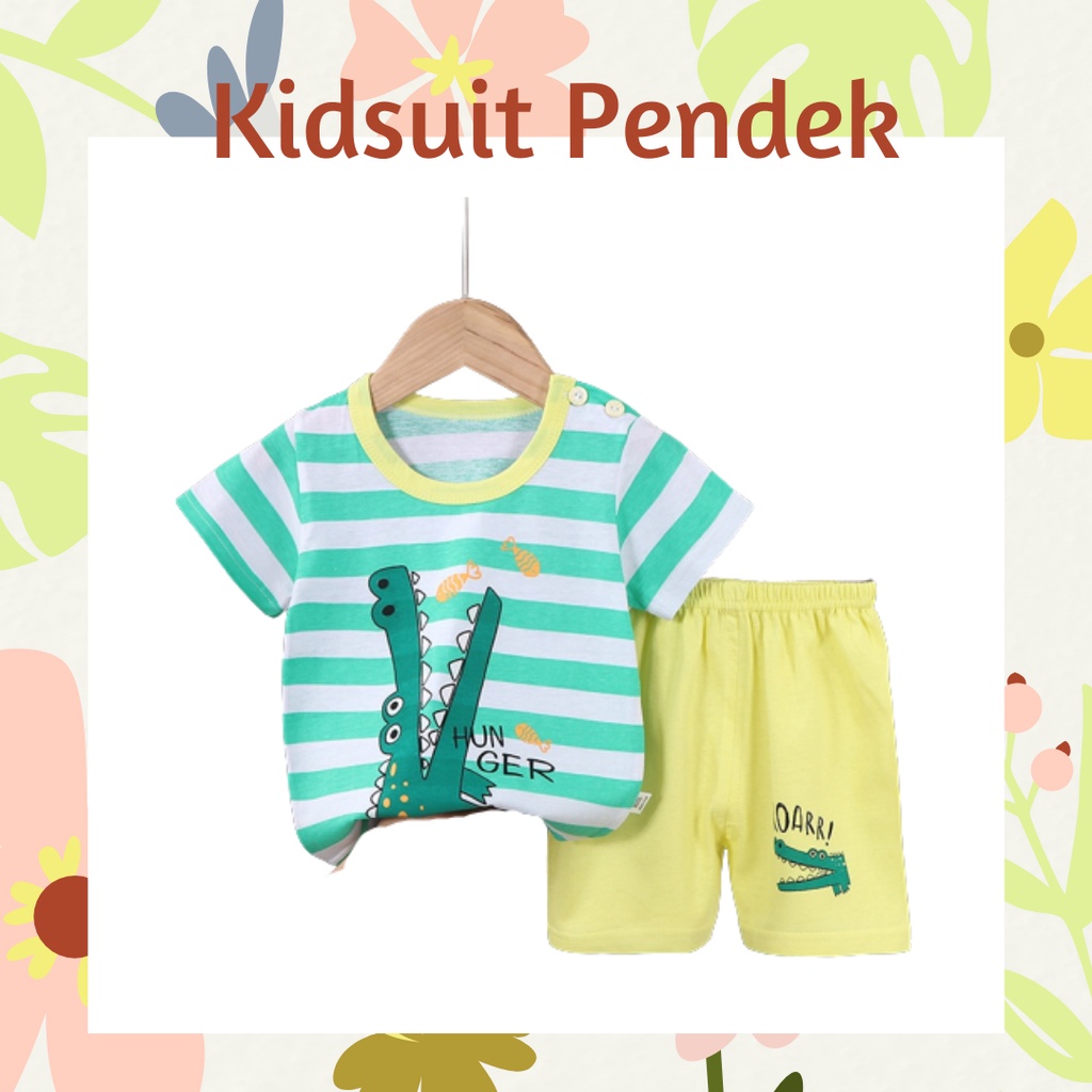 pz KIDS SUIT PENDEK Setelan Anak Bahan Kaos Lengan + Celana Berkualitas Import ebv cewek new10