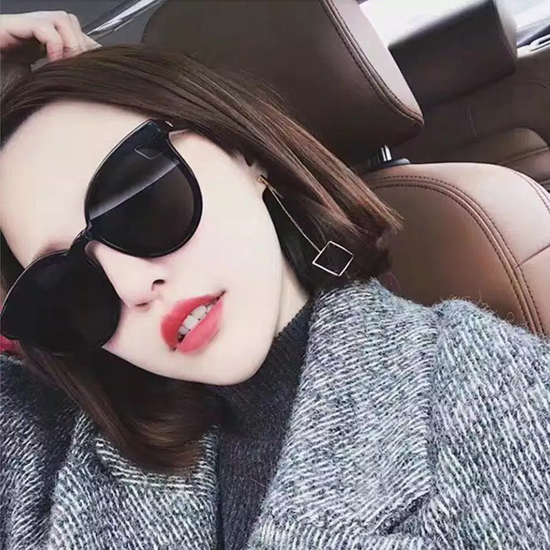 Kacamata Hitam Design Retro Mata Kucing Kacamata Hitam Wanita Sunglasses-4