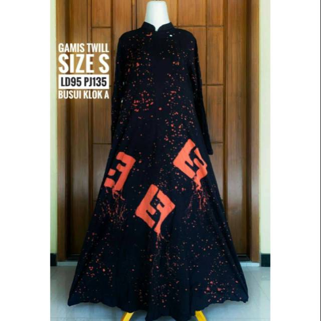 Gamis Twill Original /Gamis batik Twill
