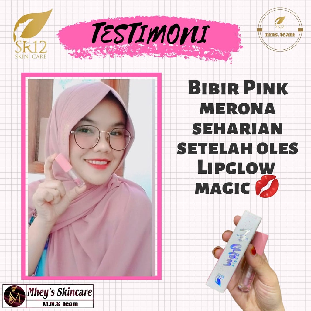 SR12 LIP GLOW MAGIC 2 GRAM / BIBIR GLOSSY / GLOWING /  WARNA BIBIR CANTIK / MELEMBABKAN BIBIR