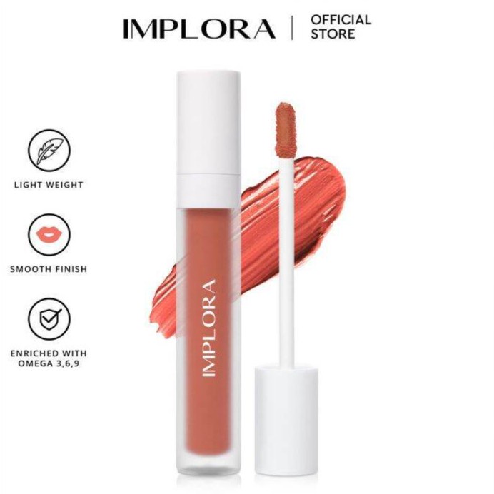 IMPLORA LIP VELVET MATTE - LIP CREAM VELVET BPOM ORIGINAL - FEARLESS
