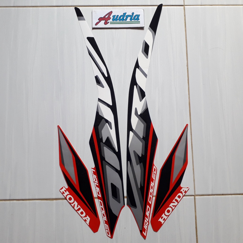 Striping Sticker motor honda vario 125 2021 merah