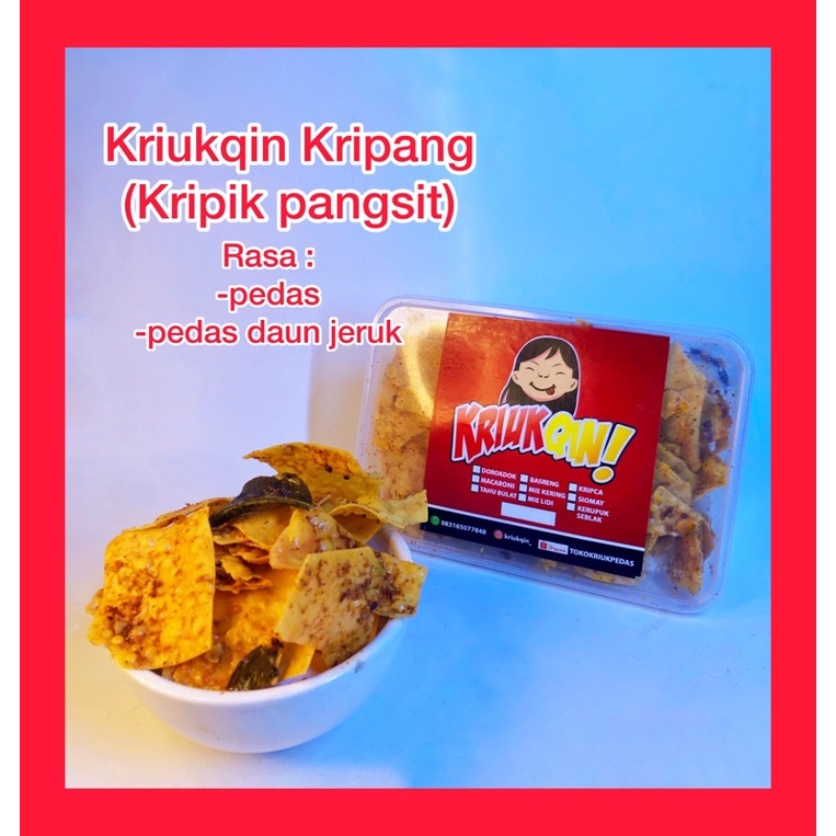 

Kripik pangsit - daun jeruk - kripang daun jeruk - kripik pangsit pedas -camilan pedas - kripik pangsit