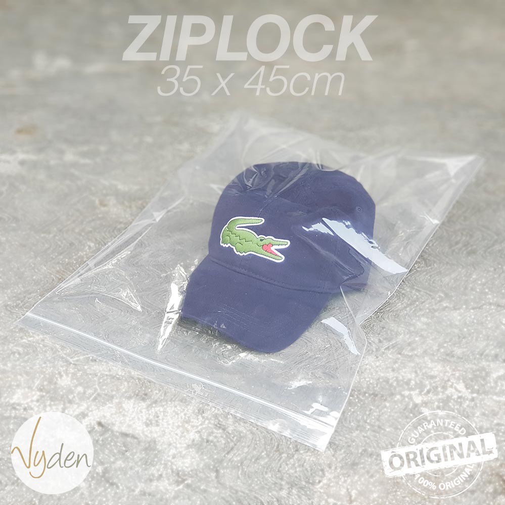 Plastik Klip 35 x 45cm 10 BUAH Ziplock Sepatu Tas Baju Jersey Jaket Paking MURAH