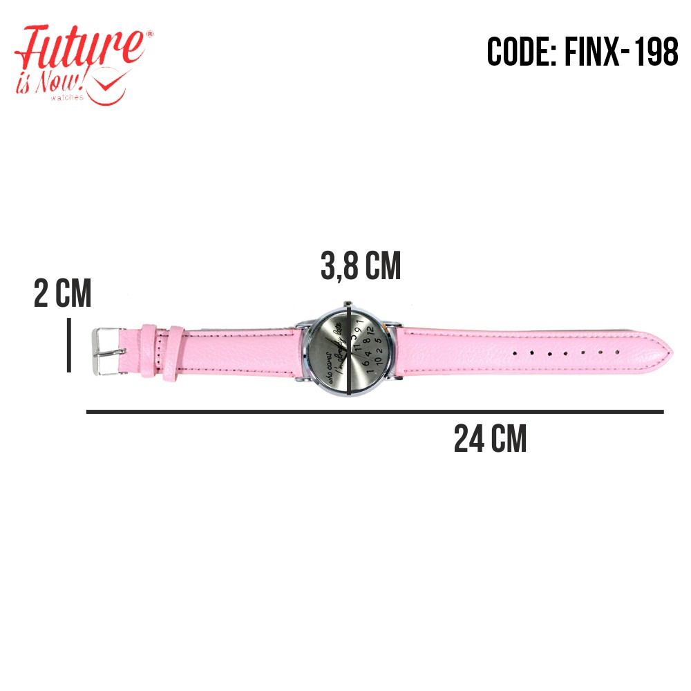 FINX-198 Jam tangan fashion wanita analog - leather strap - 4 pilihan warna