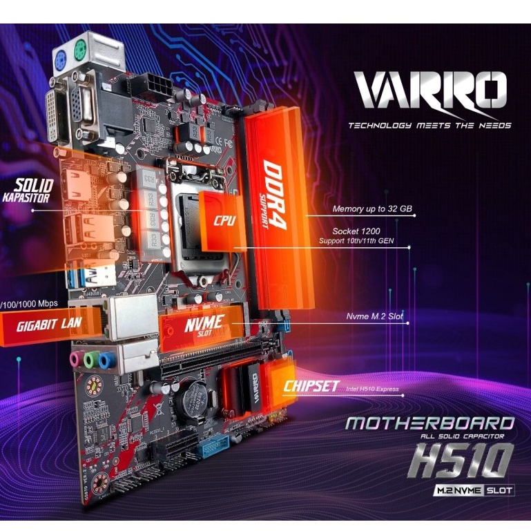 MOTHERBOARD VARRO H510