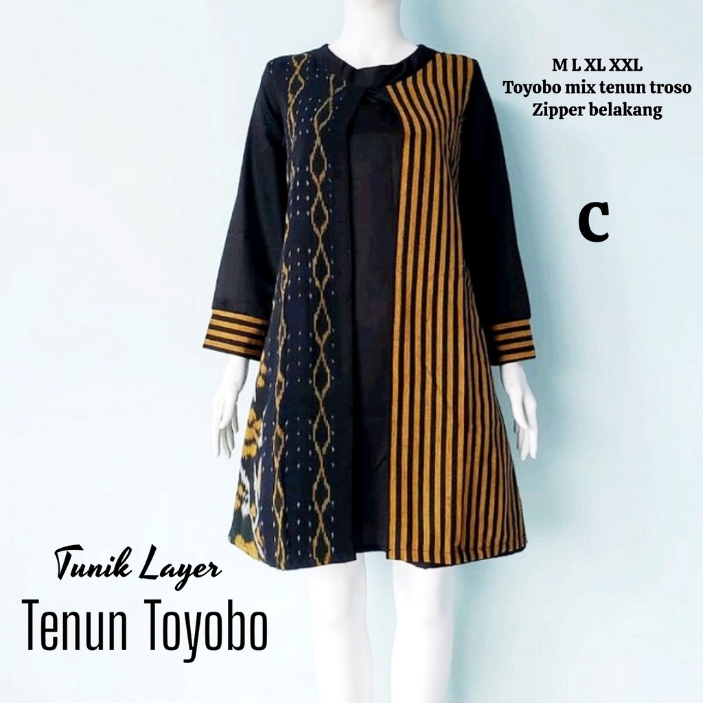 Tunik layer tenun toyobo
