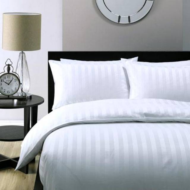 Kain Sprei Meteran Kingkoil Dobby Katun- Salur, Kotak, Polos Lebar besar 280cm