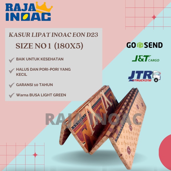 KASUR BUSA LIPAT INOAC EON D23 180X5 ORIGINAL INOAC GARANSI 10 TAHUN - RAJAINOAC