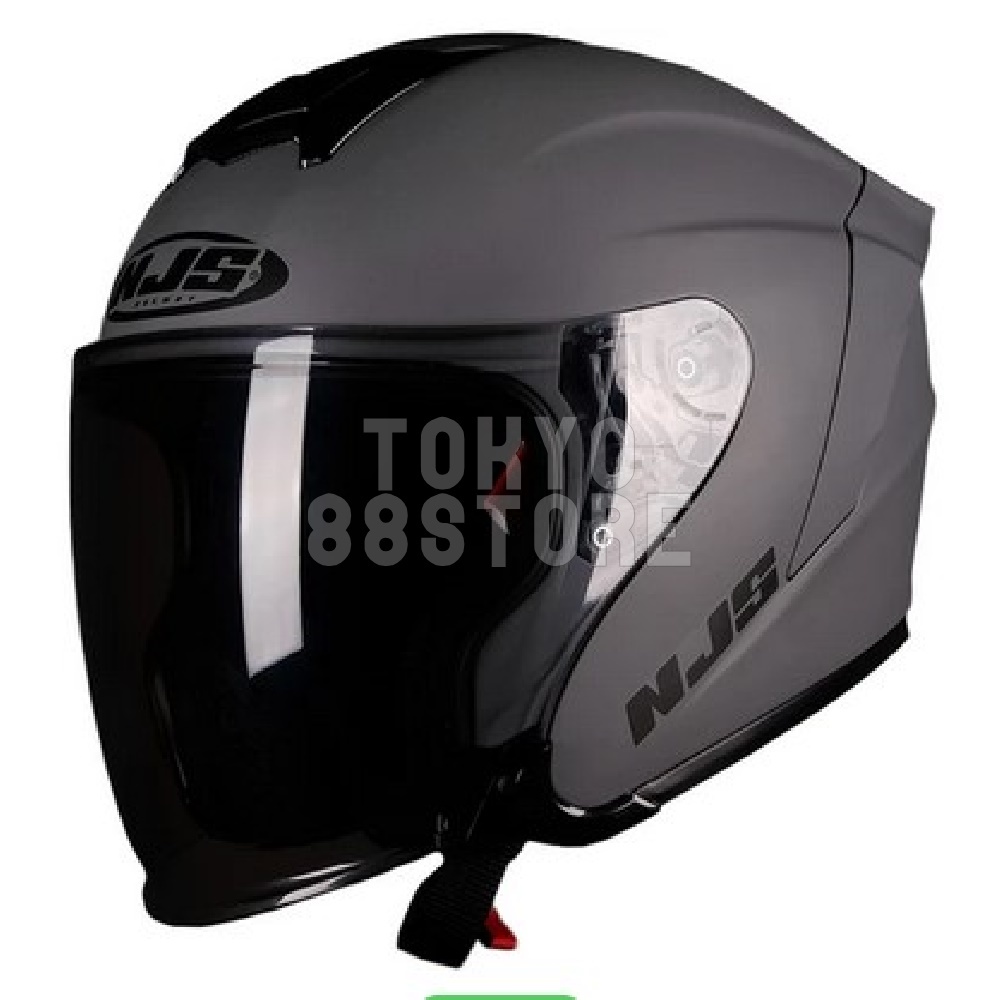 NJS Kairoz Solid | Helm Half Face NJS Kairoz Solid-Stone Grey Doff