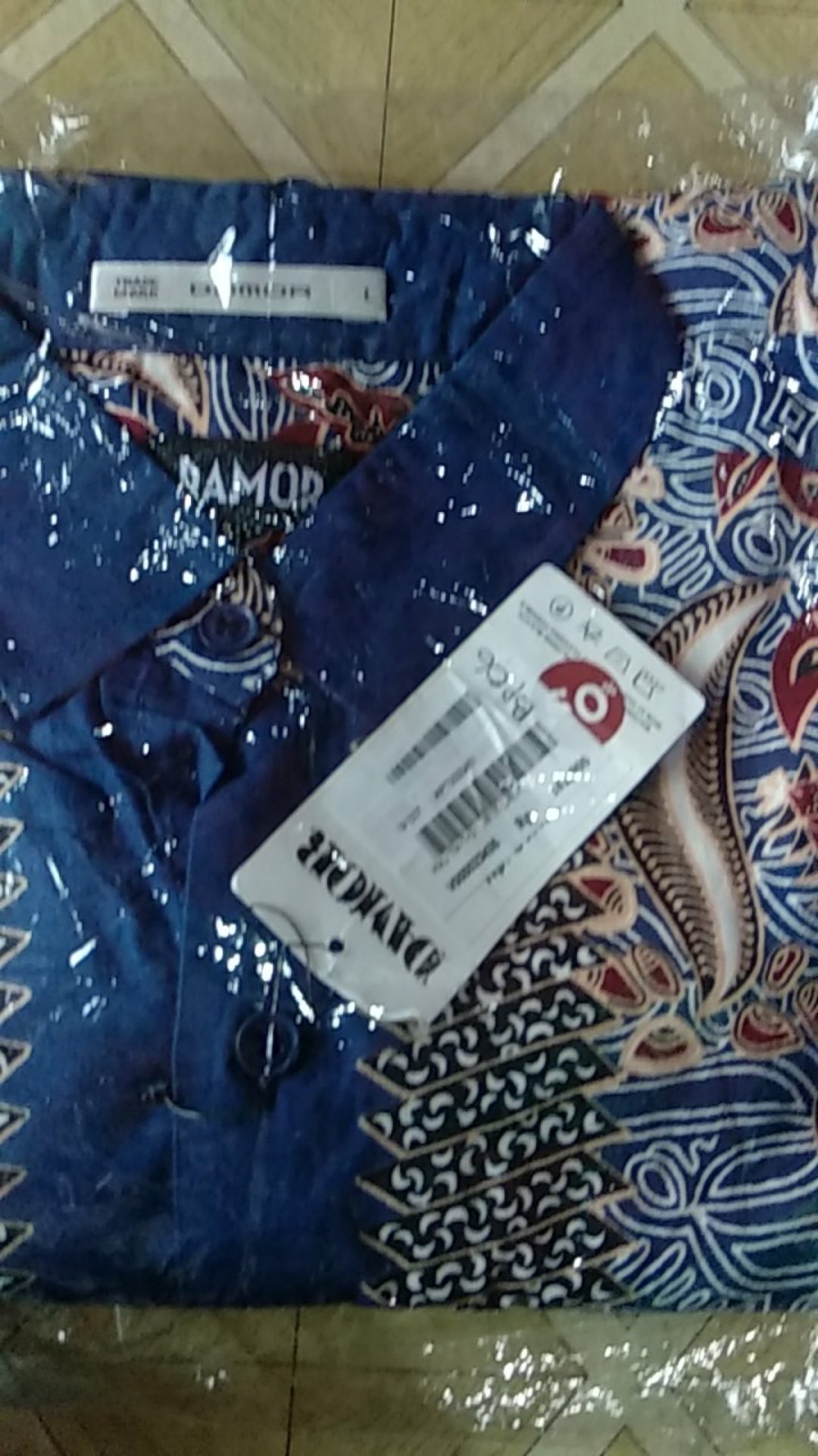 Gof Brla Damor (cressida) Batik Cowok Pakaian Pria Kemeja Batik Reguler Lengan Panjang
