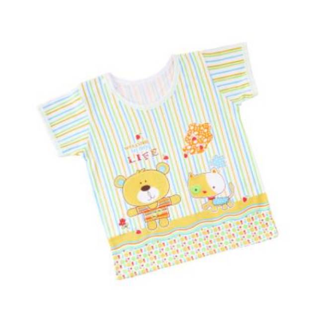 Kaos Bayi Kancing Pundak size M/Kaos Bayi size M