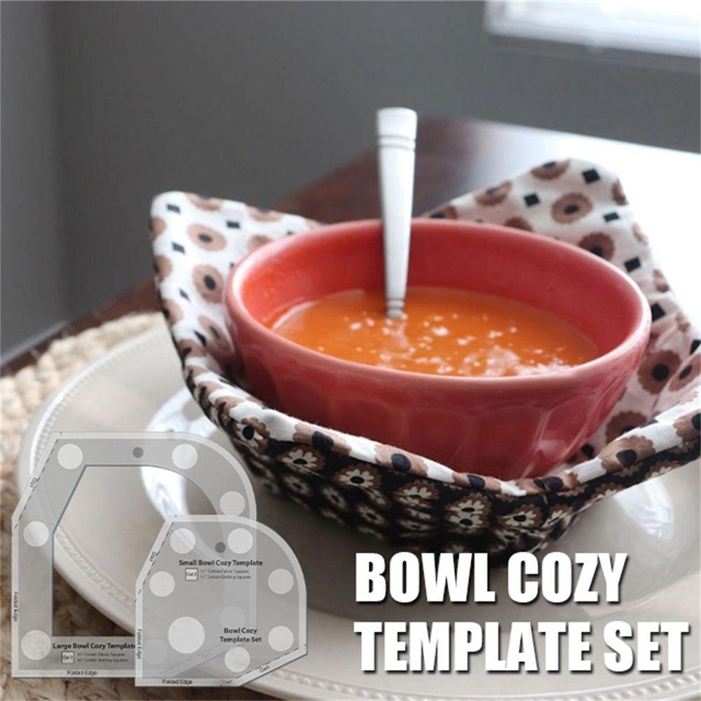 NEEDWAY Bowl Cozy template Penggaris Pemotong Reusable Kokoh Mudah Digunakan Jahitan template