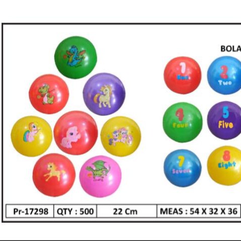 Mainan Anak Bola karakter / bola karet