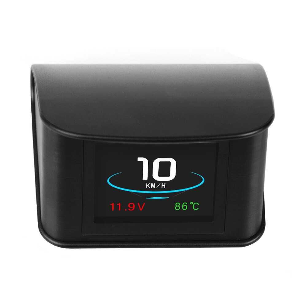 Display HUD Mobil OBD2 On-board Computer Speedometer - P10-Hitam