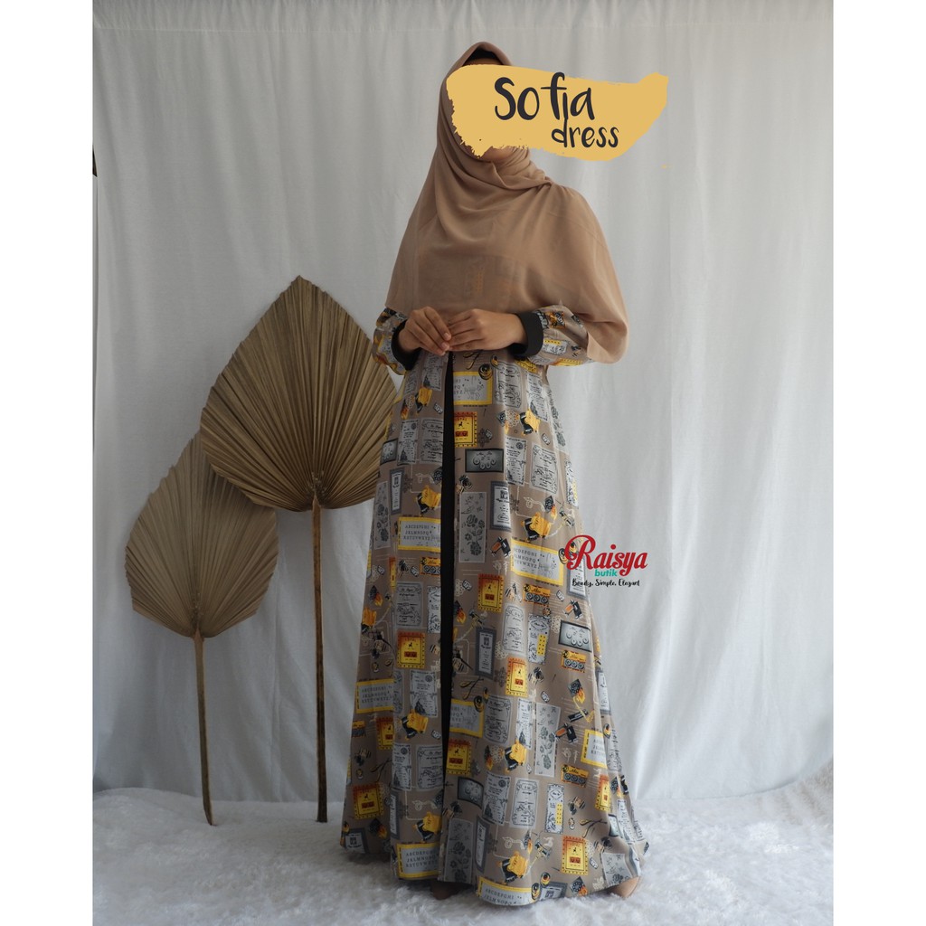 Gamis Syar'i Maxmara Premium / Gamis Syar'i Sofia / Gamis Syar'i