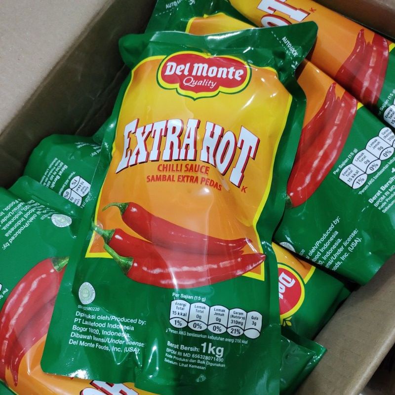 delmonte sauce extra hot 1 kg