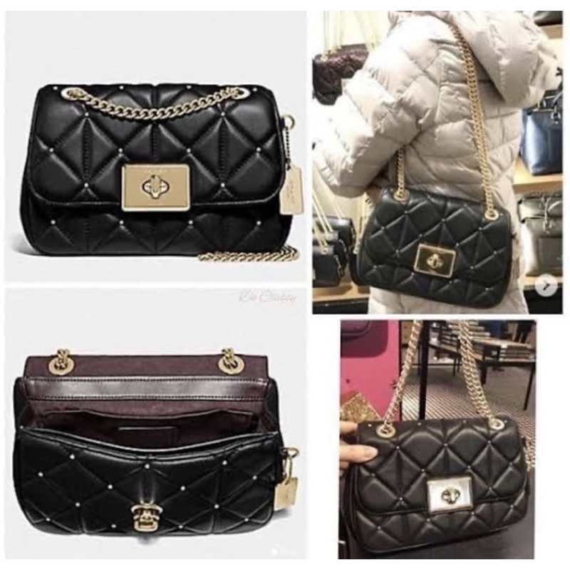 CASSIDY CROSSBODY WITH STUDDED DIAMOND QUILTING (COACH F38074)