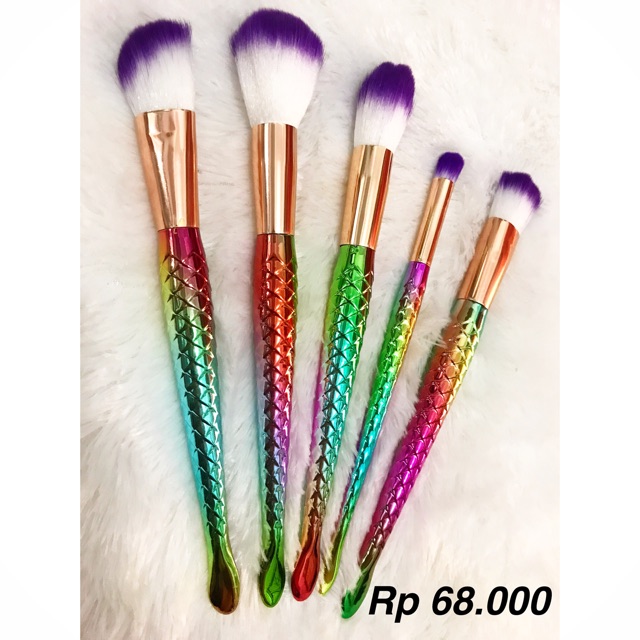 Kuas makeup mermaid 5 set