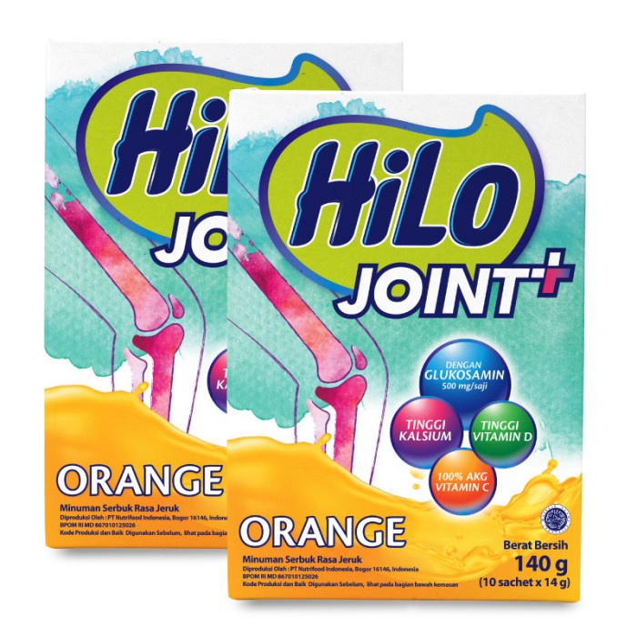 

Twin Pack: Hilo Joint Plus 140Gr - Tinggi Kalsium Glukosamin 500Mg 031