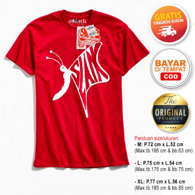 SLANK KUPU - LENGAN PENDEK - ORIGINAL MADE IN SLANKERS - BAJU SLANK - KAOS SLANK - SIMPEL e