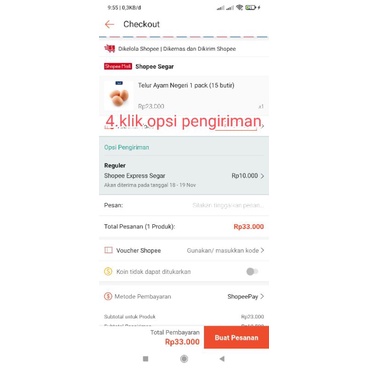 Tutorial cara melakukan pengecekan kapan sampai tujuan dan ongkir