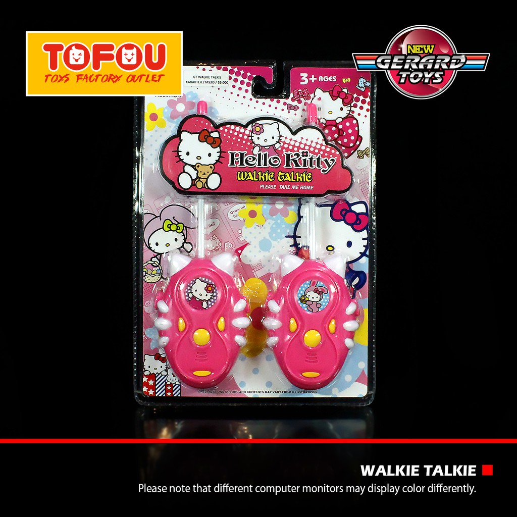 Mainan Anak Walkie Talkie Karakter Hello Kitty Murah Shopee Indonesia