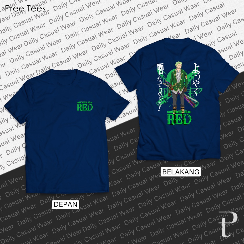 Kaos One Piece Red Zoro