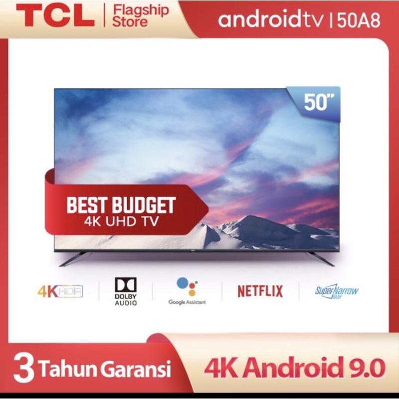 LED Tv TCL android 50 inch 50A8