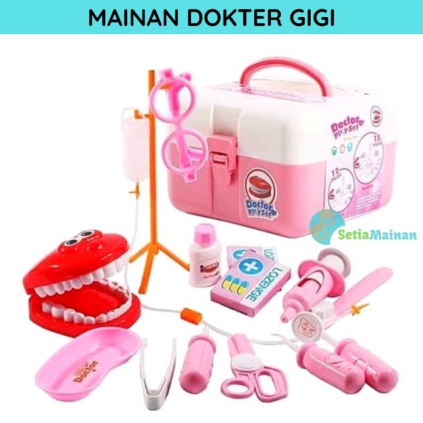 

Mainan Anak Perempuan Set Alat Dokter Klinik Gigi Dental Dentist Murah Murah