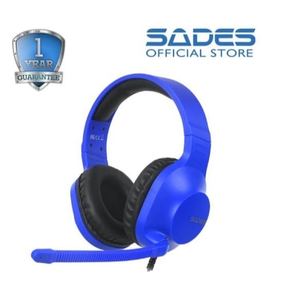 Sades Spirits Multiplatform Gaming Headset - Biru