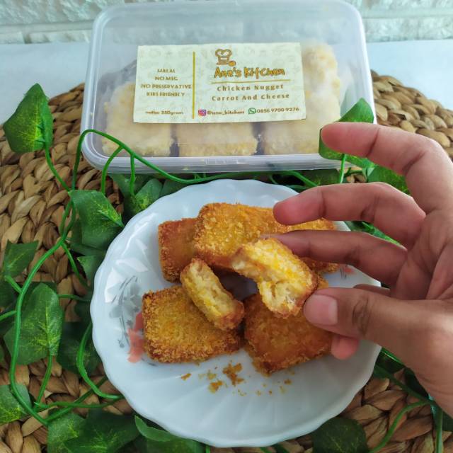 

NUGGET AYAM WORTEL KEJU.. TANPA MSG DAN PENGAWET / NUGGET MPASI / NUGGET ANAK / FROZEN FOOD (KHUSUS GOJEK / GRAB)